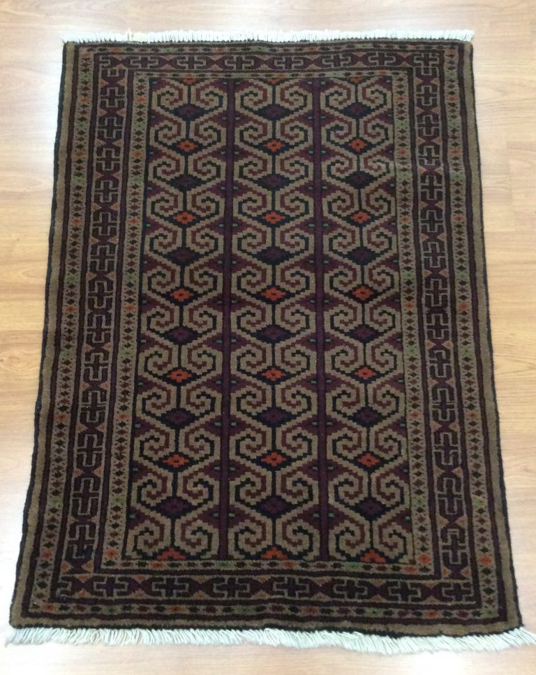 Baloochi 112 cm. X 80 cm. fine wool rug