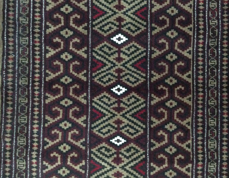 Baloochi 116 cm. X 85 cm. fine wool rug - Image 4