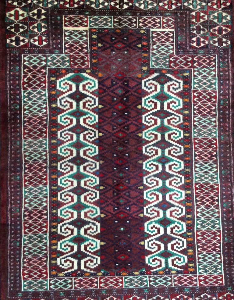 Baloochi 113 cm. X 90 cm. fine wool rug - Image 5