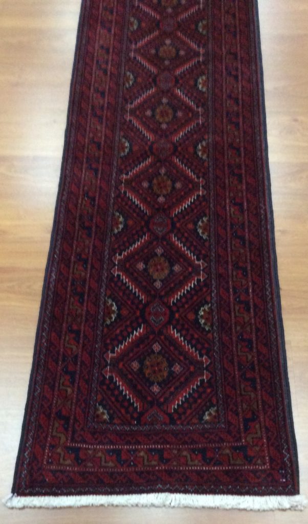 Premium quality Persian mBaloochi 275 cm. X 60cm. fine wool runner - Image 10