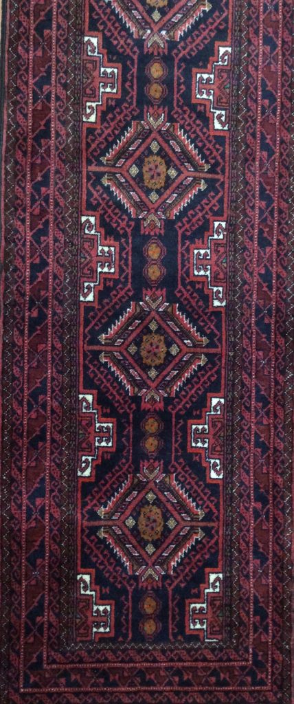 Baloochi 290 cm. X 60cm. fine wool runner - Image 2