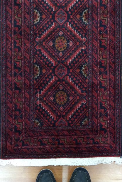 Premium quality Persian mBaloochi 275 cm. X 60cm. fine wool runner - Image 9