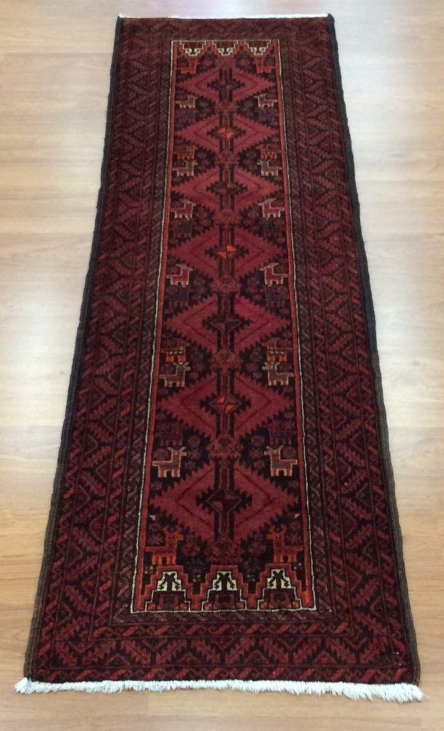 Baloochi 202  cm.  X 63 cm. fine wool runner - Image 7