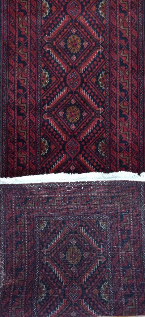 Premium quality Persian mBaloochi 275 cm. X 60cm. fine wool runner - Image 7