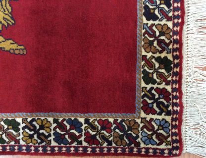Yalameh Shiraz fine wool royal 👑 lion 🦁 rug - Image 4