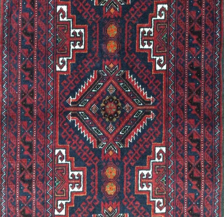 Baloochi 303 cm.  X 64 cm. fine wool runner - Image 2