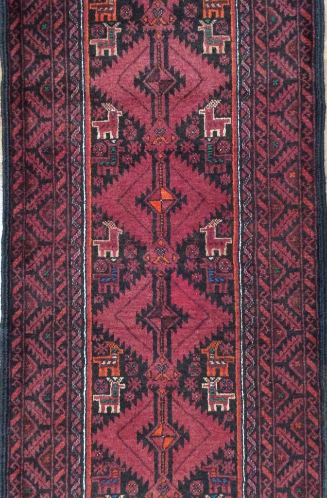 Baloochi 202  cm.  X 63 cm. fine wool runner - Image 5