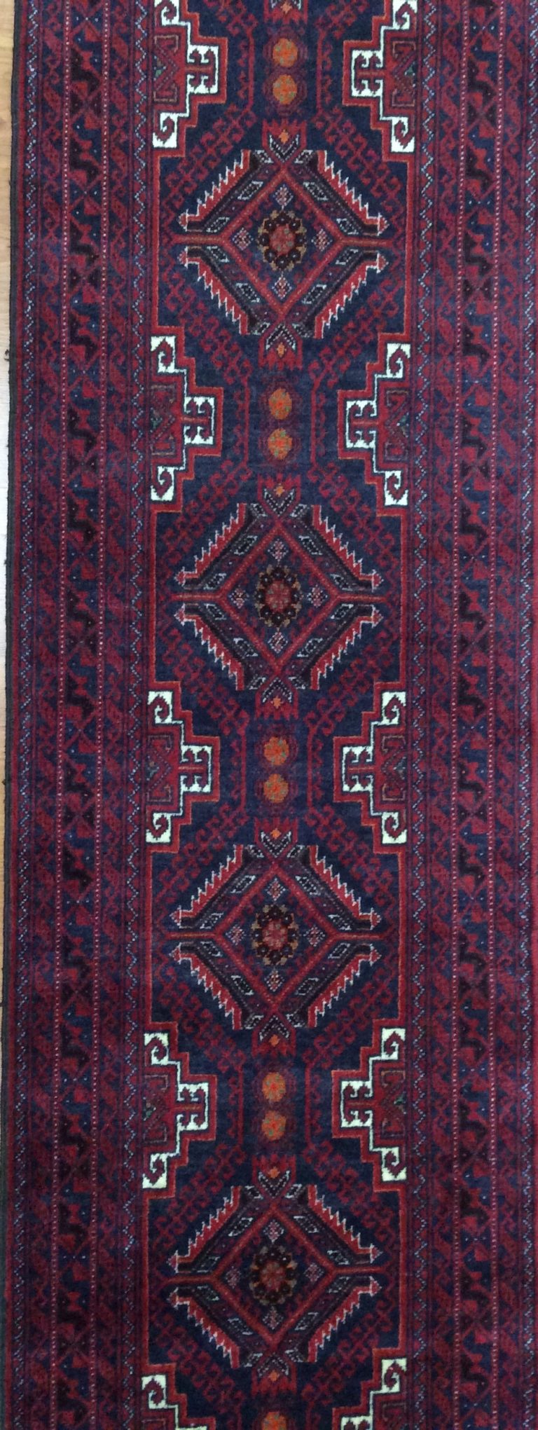 Baloochi 303 cm.  X 64 cm. fine wool runner - Image 8