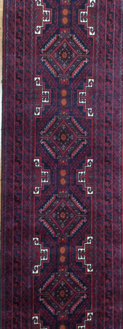 Baloochi 303 cm.  X 64 cm. fine wool runner - Image 8