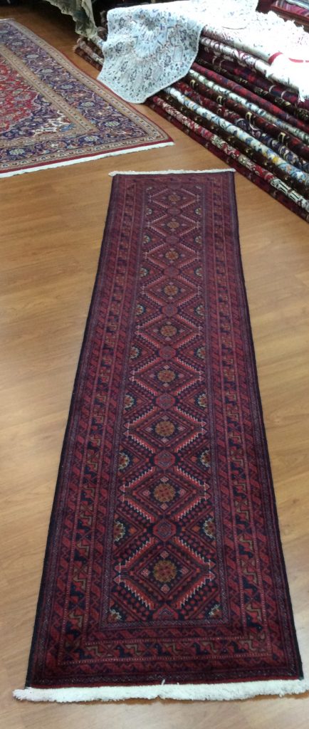 Premium quality Persian mBaloochi 275 cm. X 60cm. fine wool runner - Image 8