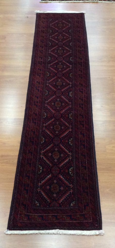 Premium quality Persian mBaloochi 275 cm. X 60cm. fine wool runner - Image 11