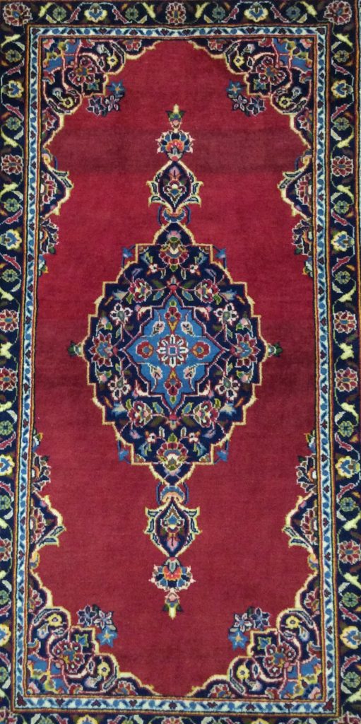 Kashan 137 cm. X 72 cm. fine wool rug - Image 8