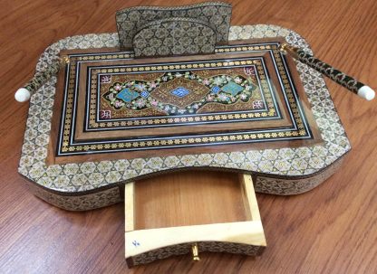 Persian Isfahan Inlaid Khatham handmade Inlaid desk set - Image 3
