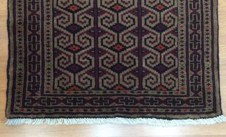 Baloochi 112 cm. X 80 cm. fine wool rug - Image 2