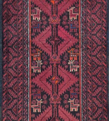 Baloochi 202  cm.  X 63 cm. fine wool runner - Image 8