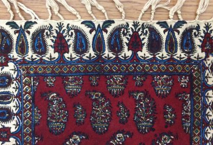 Placemat, bedside mat red , 30 cm. X 30 cm. - Image 2