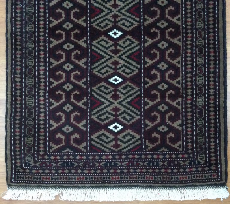 Baloochi 116 cm. X 85 cm. fine wool rug - Image 2