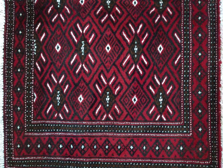 Baloochi 112 cm. X 70 cm. fine wool rug - Image 4