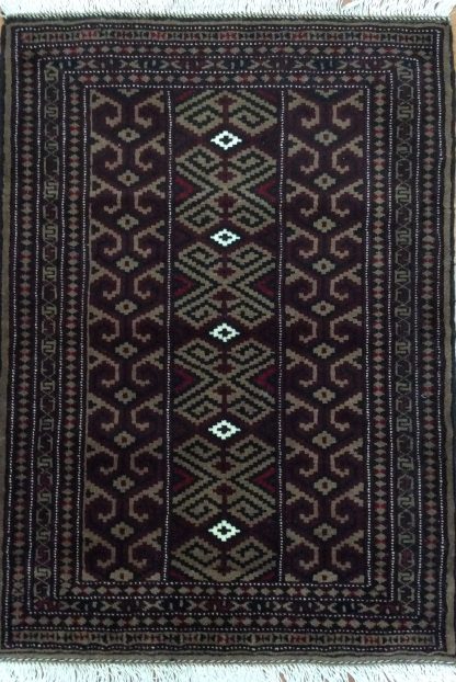 Baloochi 116 cm. X 85 cm. fine wool rug - Image 8