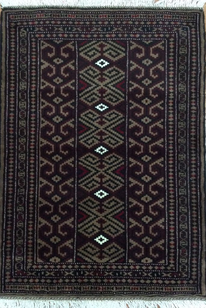 Baloochi 116 cm. X 85 cm. fine wool rug - Image 8