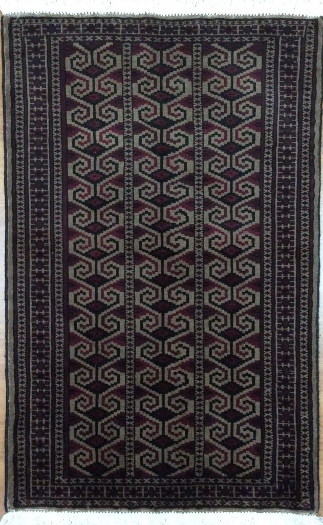 Baloochi 117 cm. X 75 cm. fine wool rug - Image 2