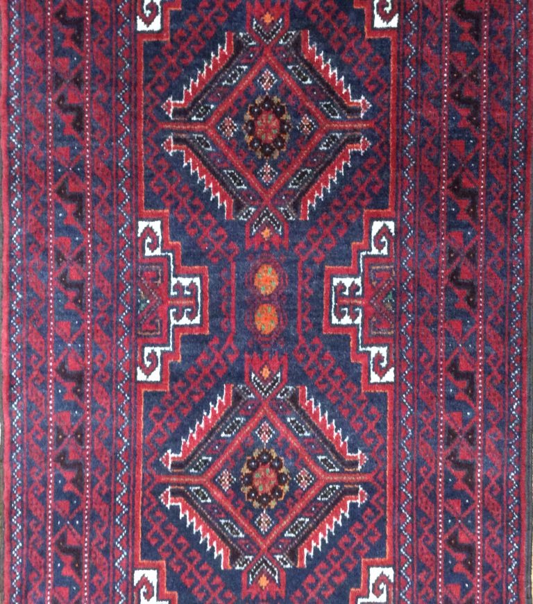 Baloochi 303 cm.  X 64 cm. fine wool runner - Image 5