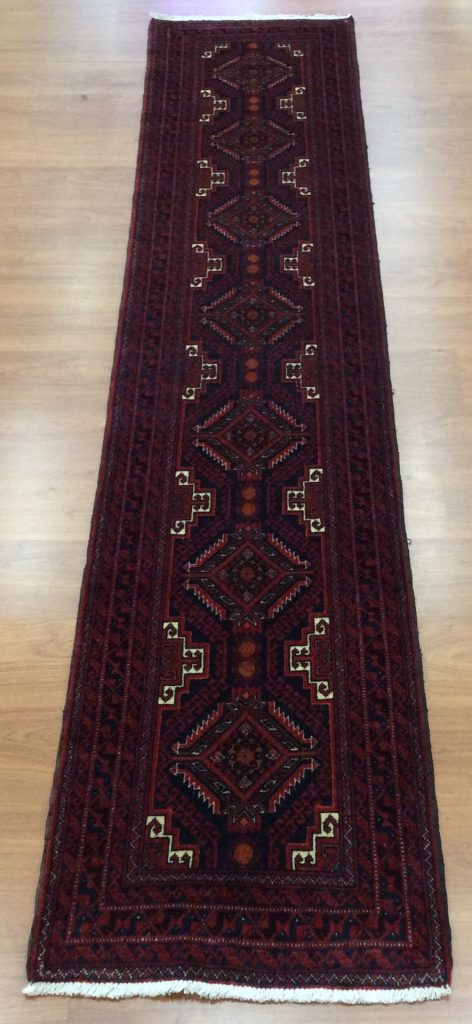 Baloochi 303 cm.  X 64 cm. fine wool runner - Image 9