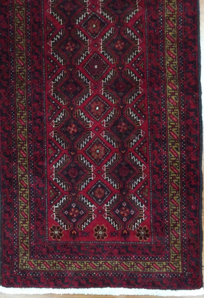 Baloochi 222  cm.  X 60 cm. fine wool runner - Image 9