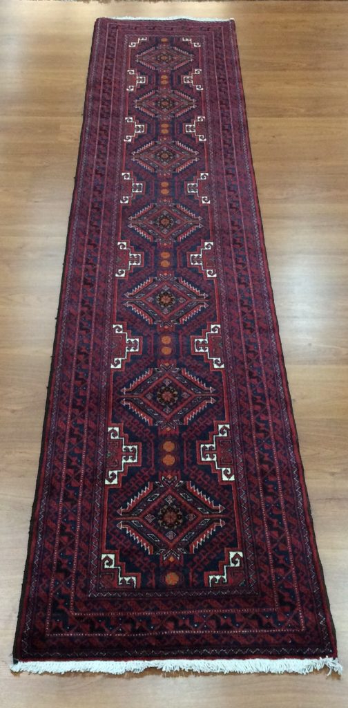 Baloochi 303 cm.  X 64 cm. fine wool runner