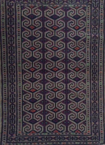 Baloochi 112 cm. X 80 cm. fine wool rug - Image 5