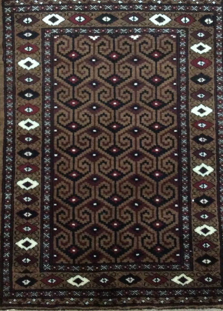 Baloochi 106 cm. X 83 cm. fine wool rug - Image 8