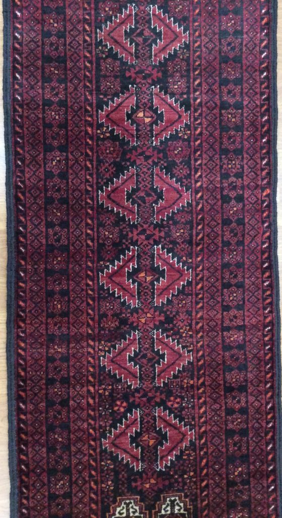 Baloochi 305 cm.  X 66 cm. fine wool runner - Image 8