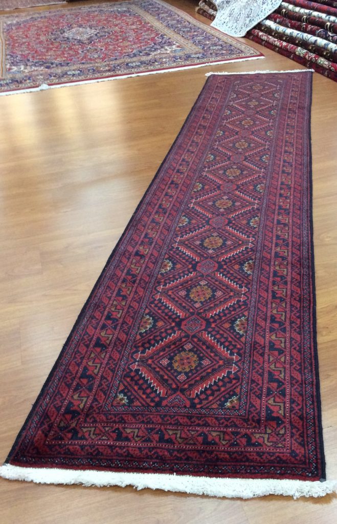 Premium quality Persian mBaloochi 275 cm. X 60cm. fine wool runner - Image 4