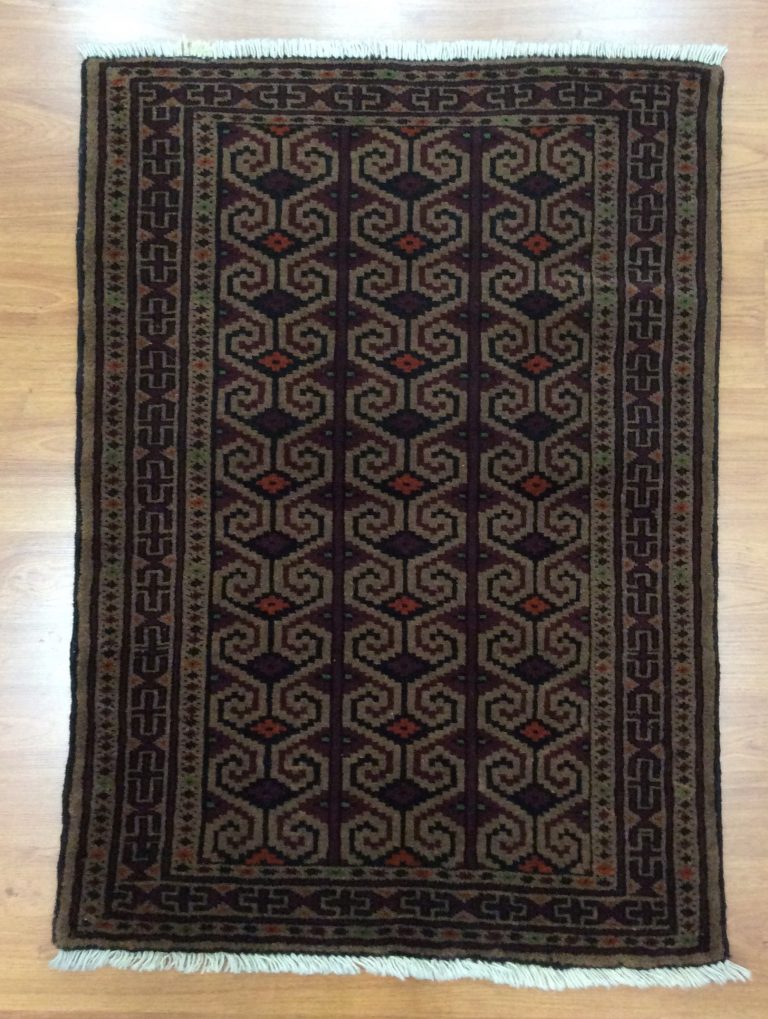 Baloochi 112 cm. X 80 cm. fine wool rug - Image 4