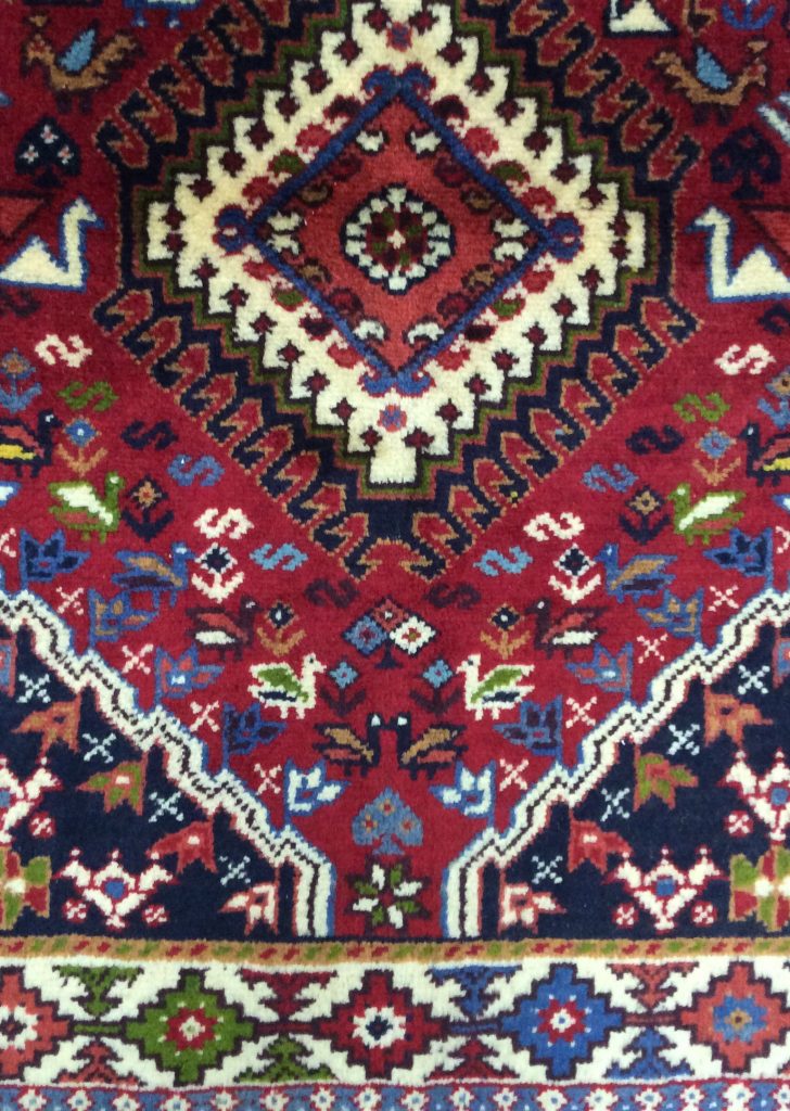 Yalameh Shiraz 153 cm. X 103 cm. Fine wool rug - Image 2