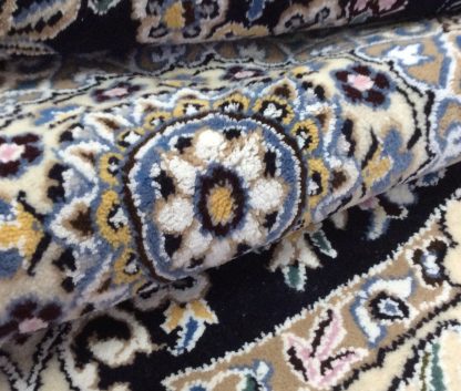Naieen 1.5 m. D. silk & wool very fine round rug - Image 5