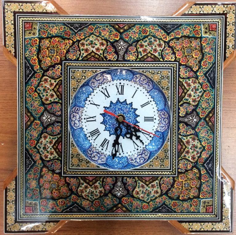 Handmade Clock 🕰 31 cm. X 31 cm. painting - Image 6