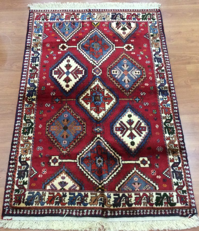 Yalameh Shiraz 148 cm. X 104 cm. Fine wool rug - Image 8