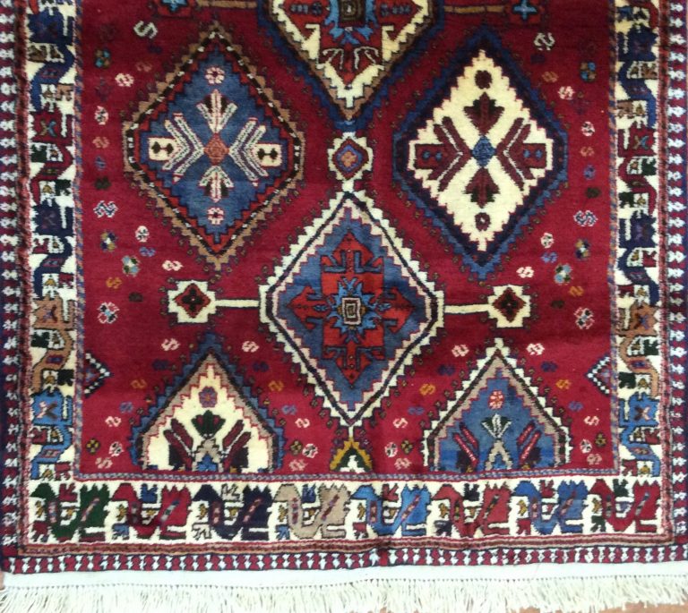 Yalameh Shiraz 148 cm. X 104 cm. Fine wool rug - Image 10