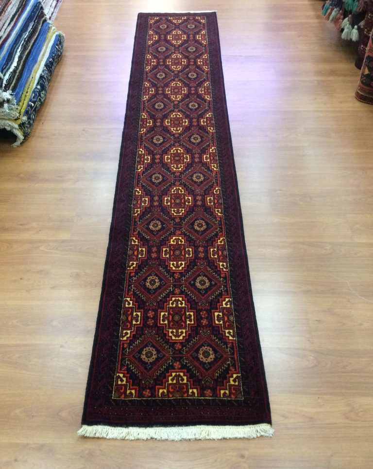 Baloochi  tribal 355 cm. X 64 cm. fine wool runner