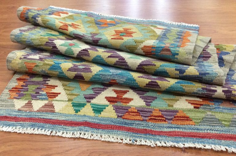 Bohemian Kilim 199 cm. X 75 cm. fine wool runner - Image 3