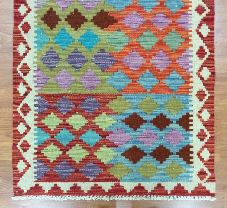 Bohemian Kilim 186 cm. X 74 cm. fine wool runner - Image 3