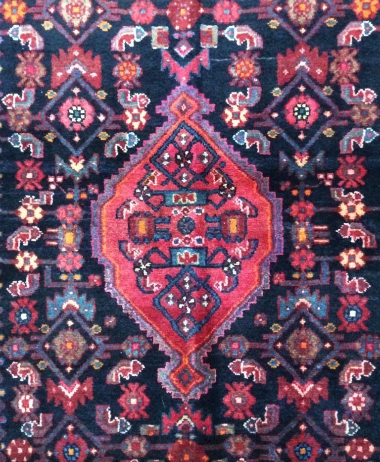 Hamedan 235 cm. X 140 cm. fine antique wool rug - Image 2