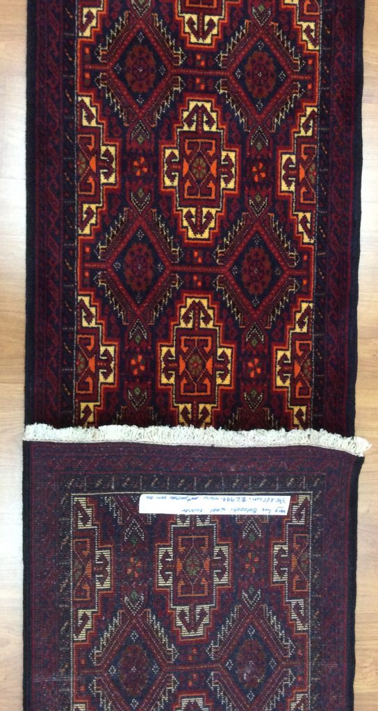 Baloochi tribal 370 cm. X 65 cm. fine wool runner - Image 6