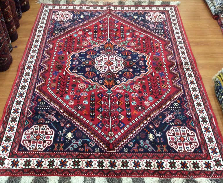 Qashqaie 237 cm. X 177 cm. fine wool carpet