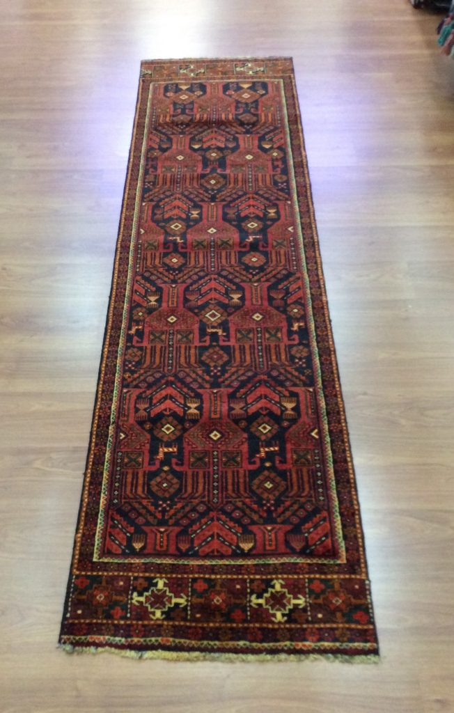 Zabol tribal 279 cm. X 66 cm. fine wool runner