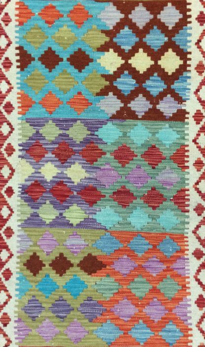 Bohemian Kilim 186 cm. X 74 cm. fine wool runner - Image 6