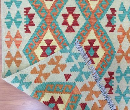 Bohemian Kilim 298 cm. X 82 cm. fine wool runner - Image 5