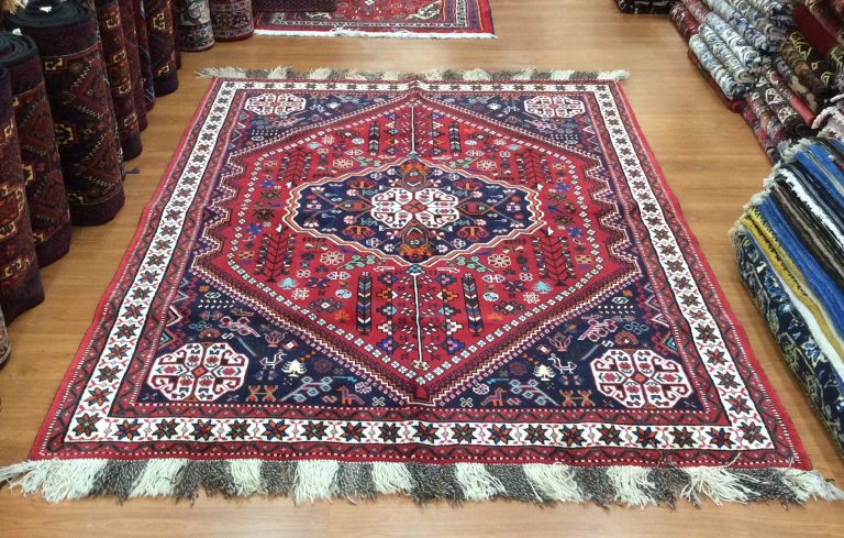 Qashqaie 237 cm. X 177 cm. fine wool carpet - Image 9