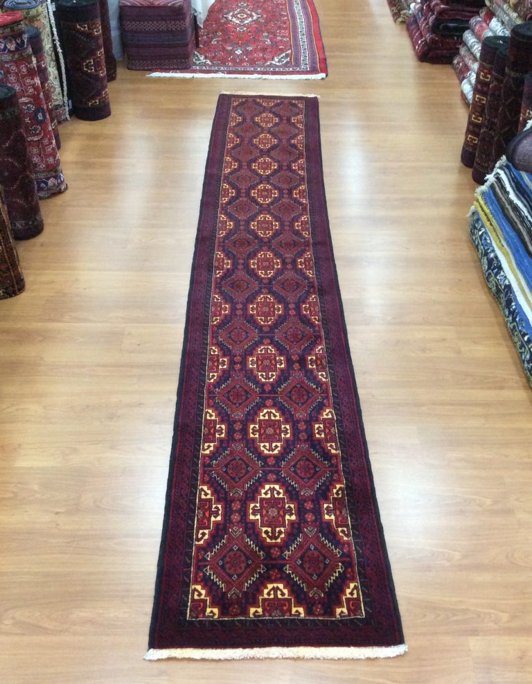 Baloochi  tribal 390 cm. X 64 cm. fine wool runner